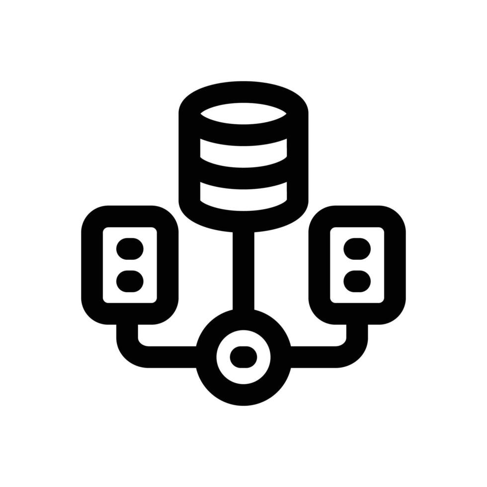 data center line icon. Clean and minimalist icon for websites and mobile apps. vector