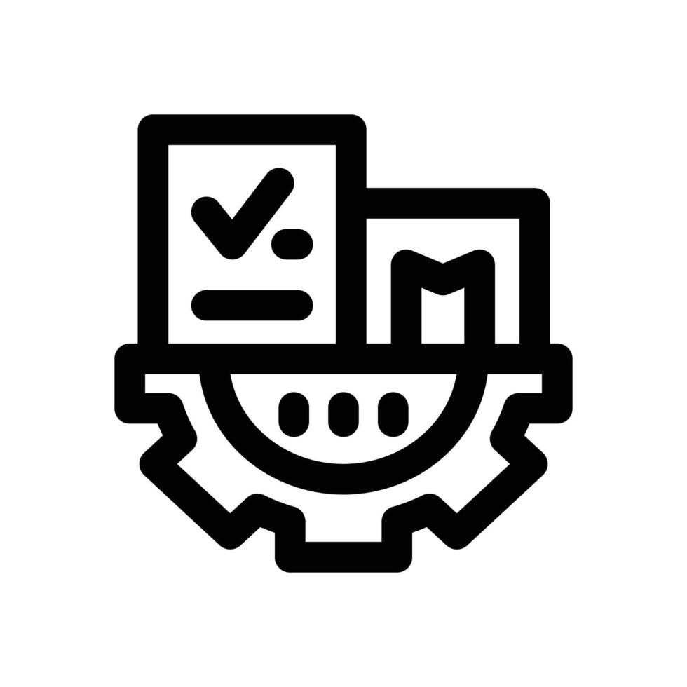 inventory management line icon. Clean and minimalist icon for websites, mobile apps, presentations, and logos. Fully scalable and customizable for any project. vector
