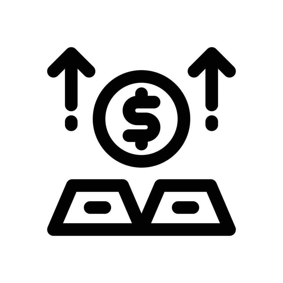 gold line icon. Clean and minimalist icon for websites and mobile apps. vector