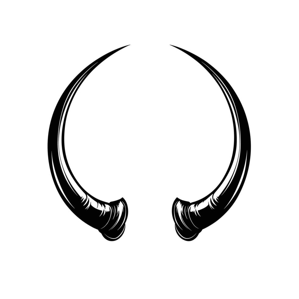 Abstract Of Horn Icon Set on White Background vector