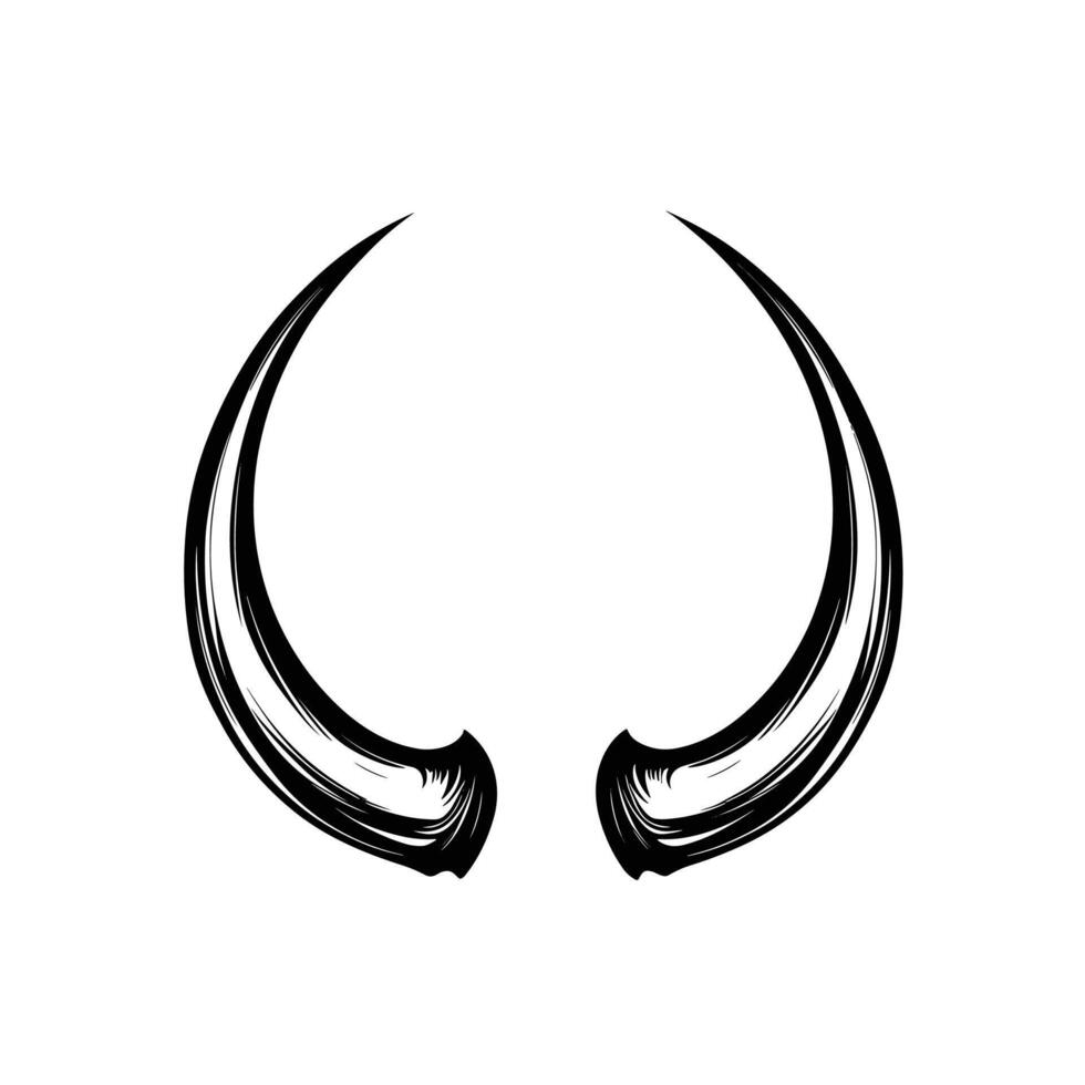 Modern Of Horn Graphic Template with Subtle Texture vector