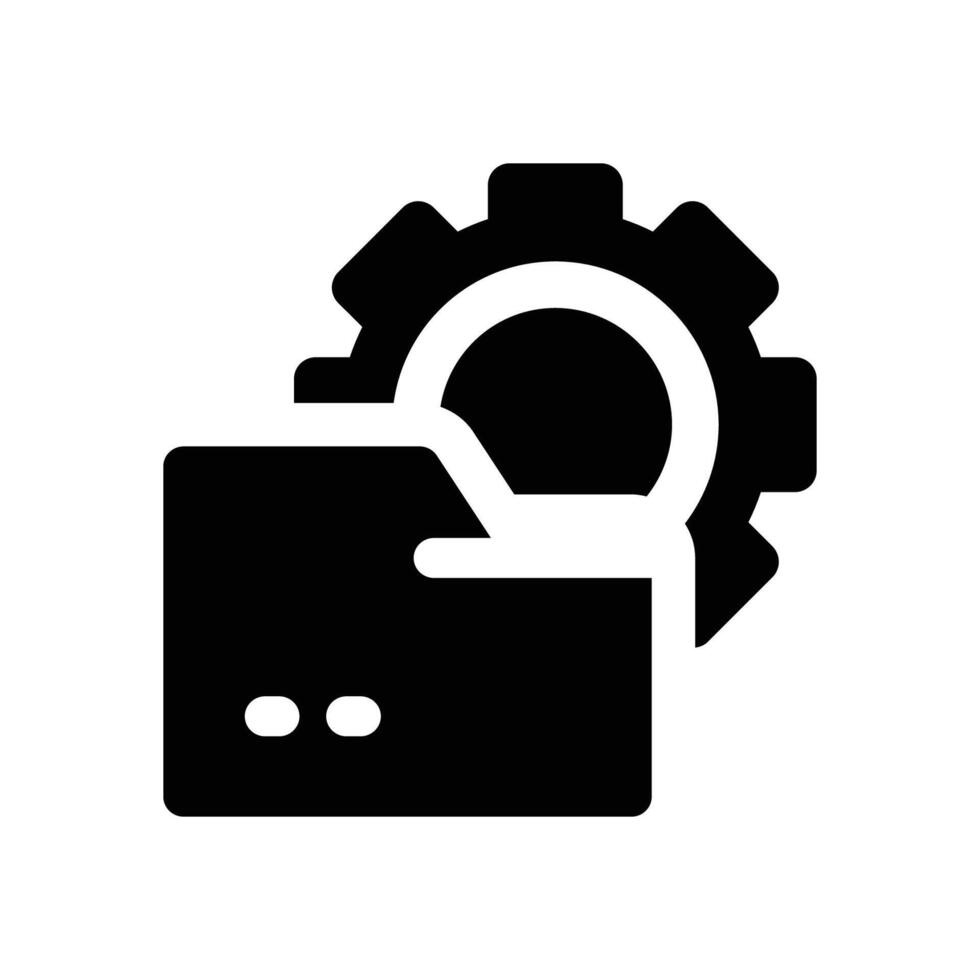 data management glyph icon. Strong and solid icon for websites, mobile interfaces, presentations, and visual branding. High quality and easy to edit. vector