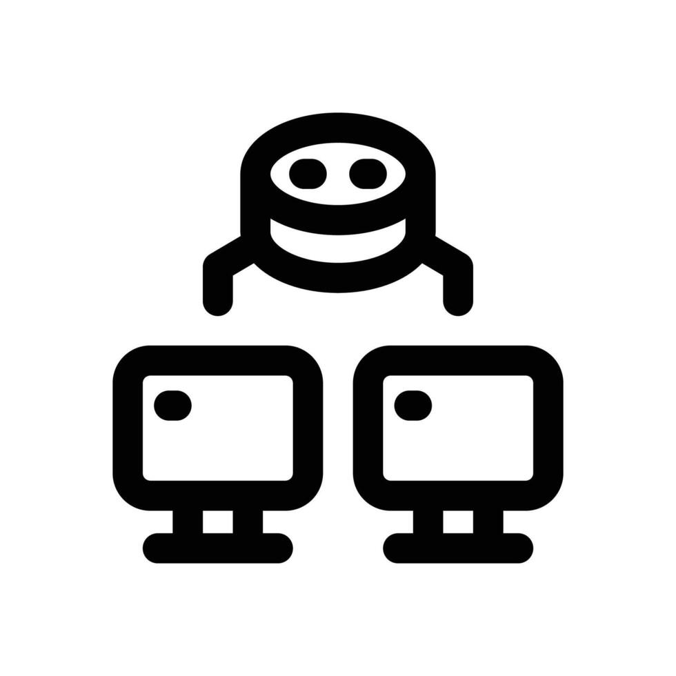 machine process line icon. Clean and minimalist icon for websites and mobile apps. vector