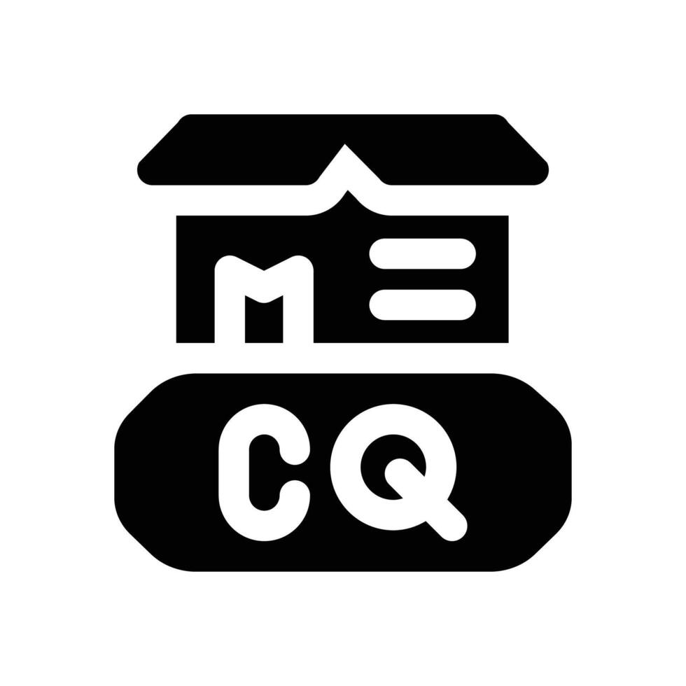 quality control glyph icon. Strong and solid icon for websites and mobile apps. vector