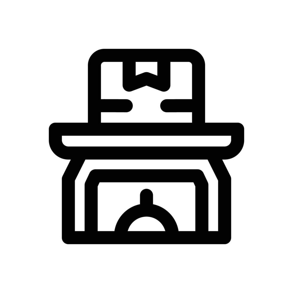 scale line icon. Clean and minimalist icon for websites and mobile apps. vector