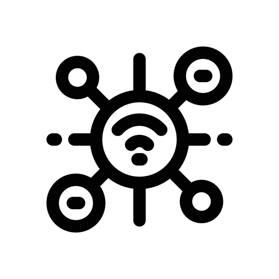 connection line icon. Clean and minimalist icon for websites and mobile apps. vector