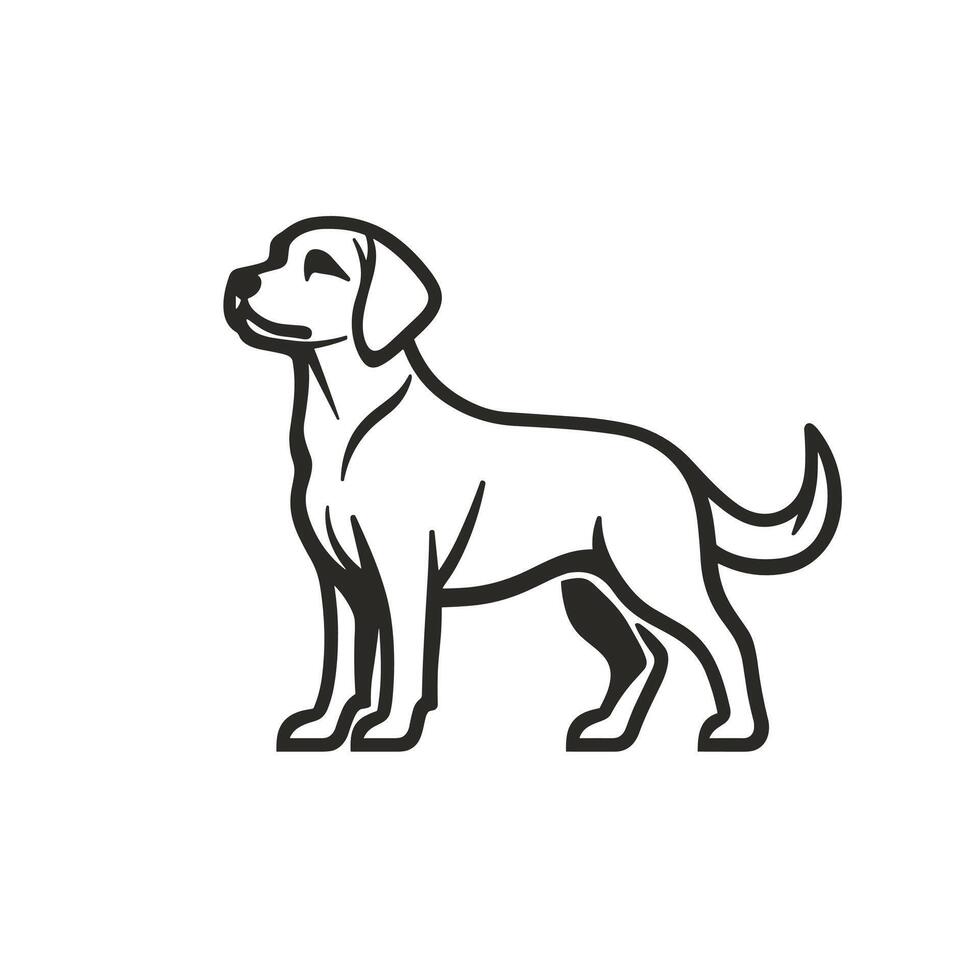 Realistic Of Labrador Design Element in HD Quality vector