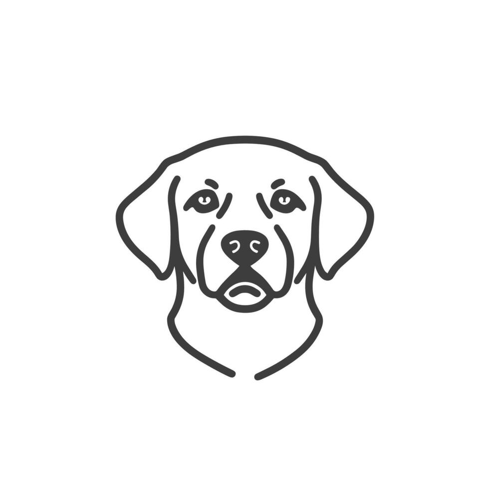 Hand-Drawn Of Labrador Design Element with Clean Style vector