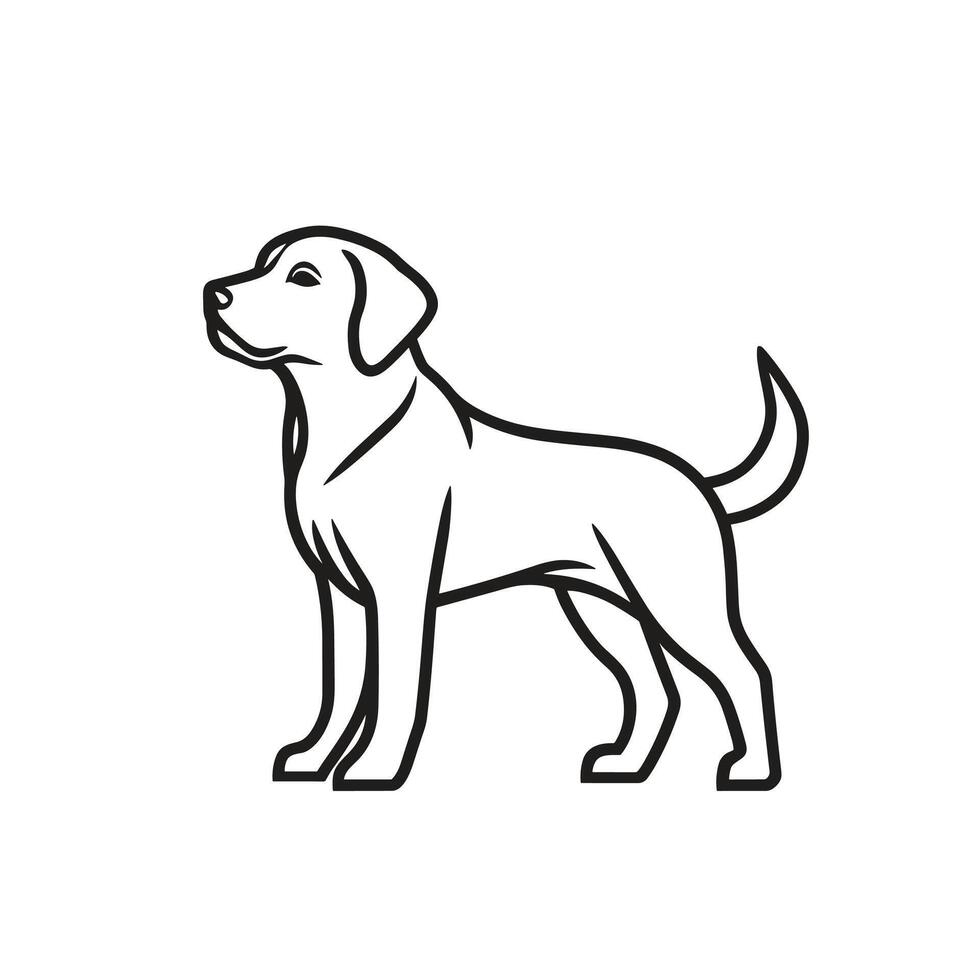 Soft Of Labrador Design Element in HD Quality vector