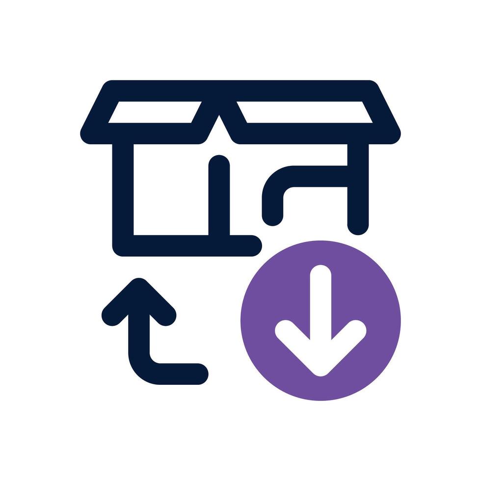 installer dual tone icon. Sleek and modern icon for websites and mobile apps. vector