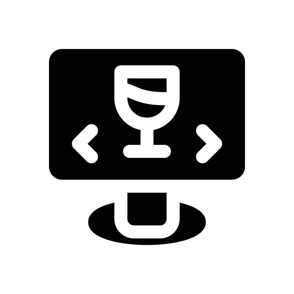 swipe glyph icon. Strong and solid icon for websites and mobile apps. vector