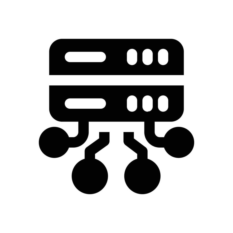 data structure glyph icon. Strong and solid icon for websites and mobile apps. vector