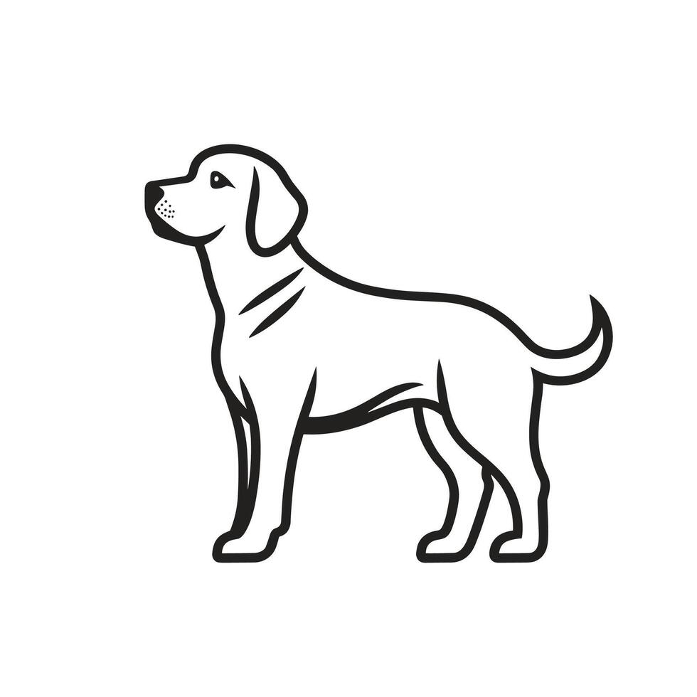 Abstract Of Labrador Graphic Template in HD Quality vector