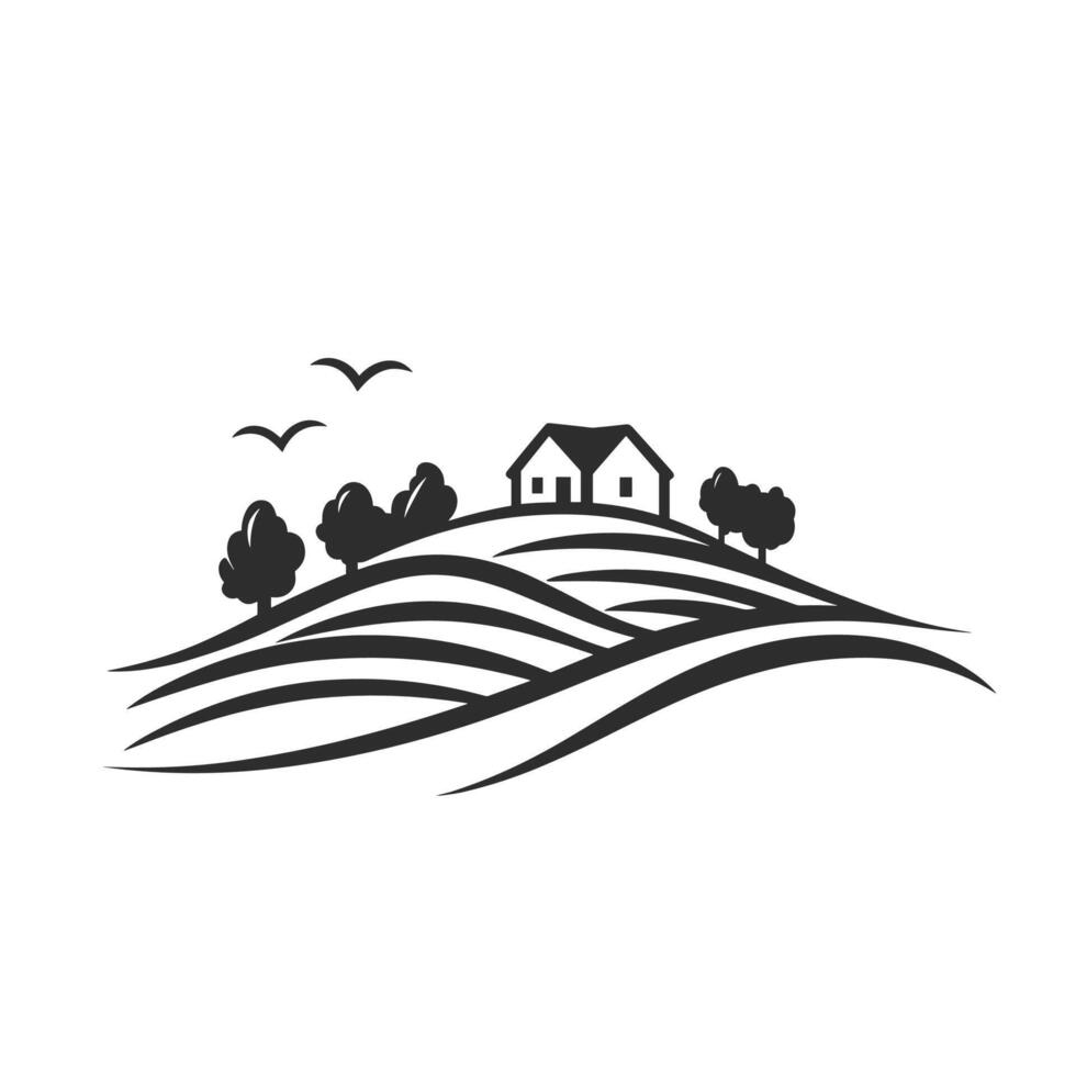 Elegant Of Landscape Icon Set with Clean Style vector