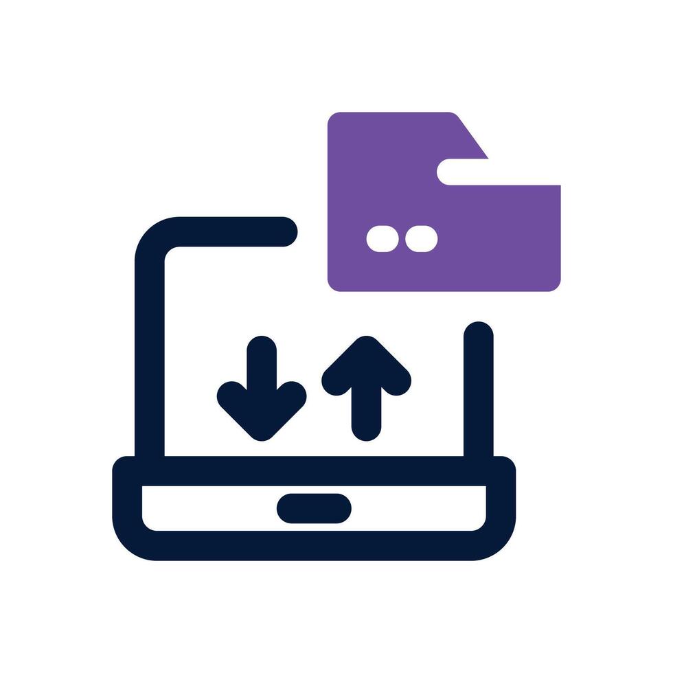 data governance dual tone icon. Sleek and modern icon for websites and mobile apps. vector