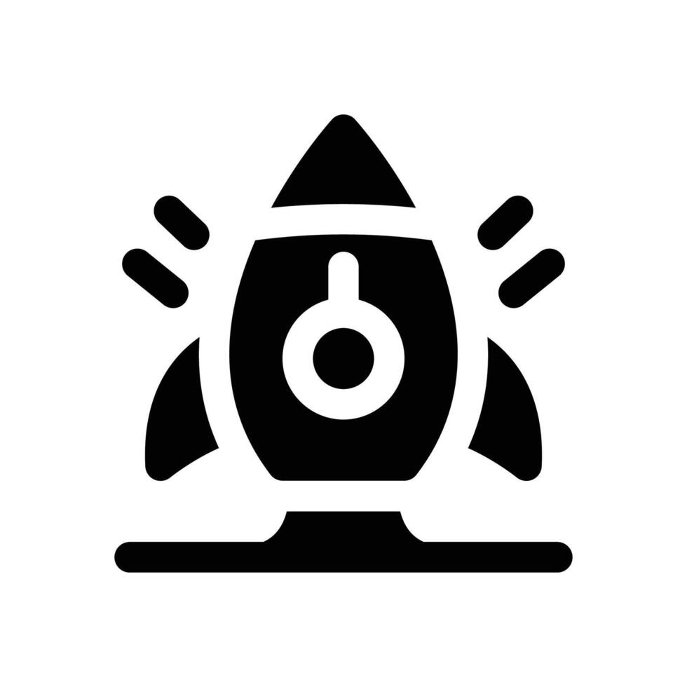 lauch rocket glyph icon. Strong and solid icon for websites and mobile apps. vector