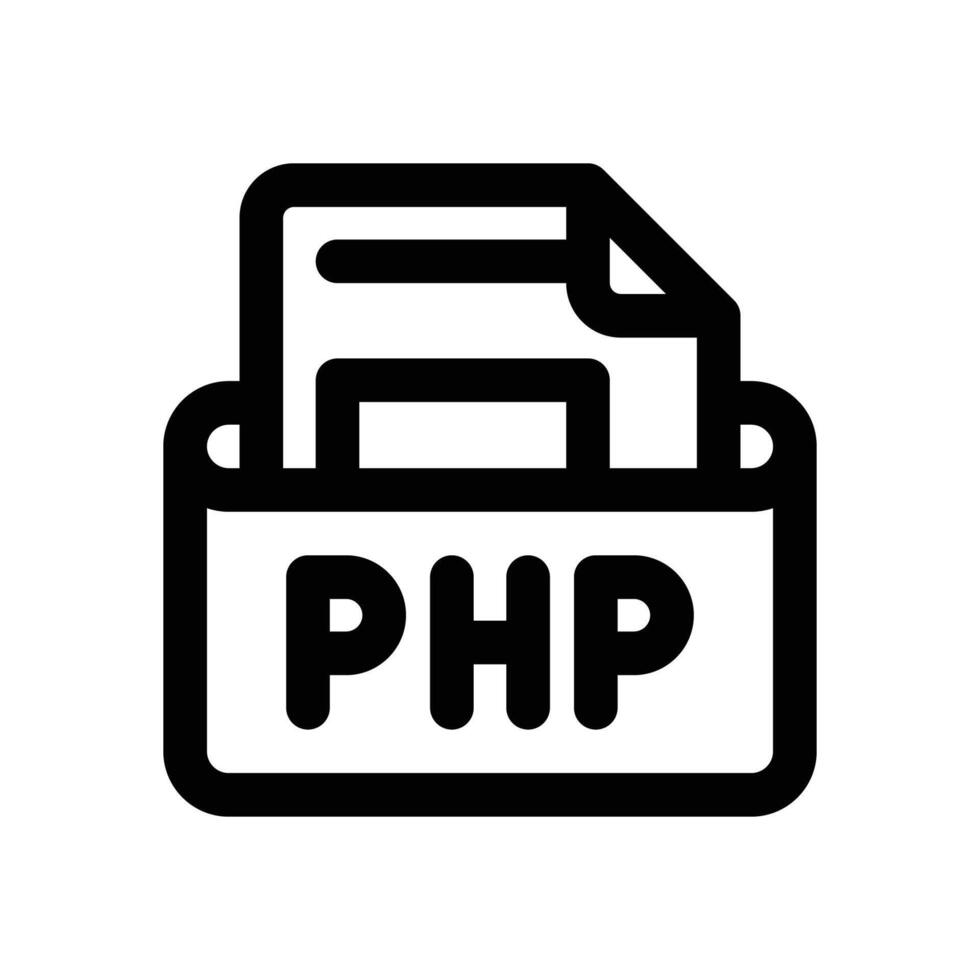 php document line icon. Clean and minimalist icon for websites and mobile apps. vector
