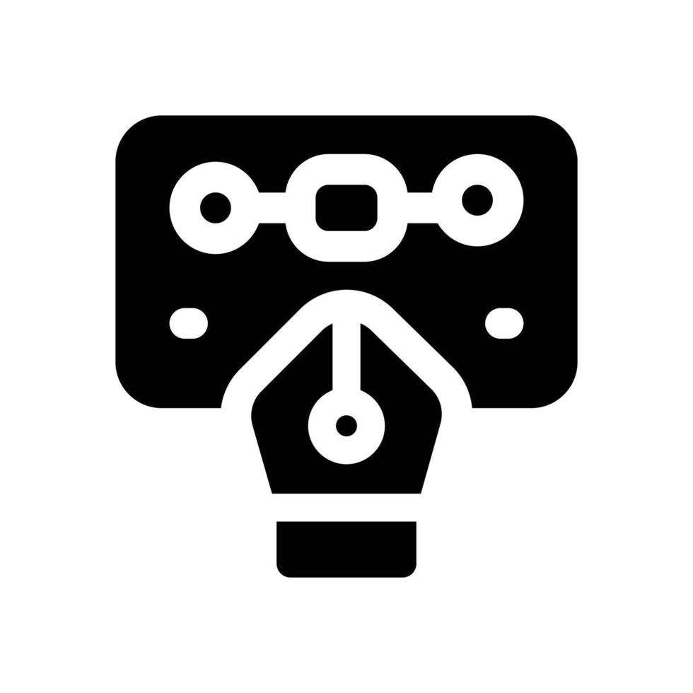 ux design glyph icon. Strong and solid icon for websites and mobile apps. vector