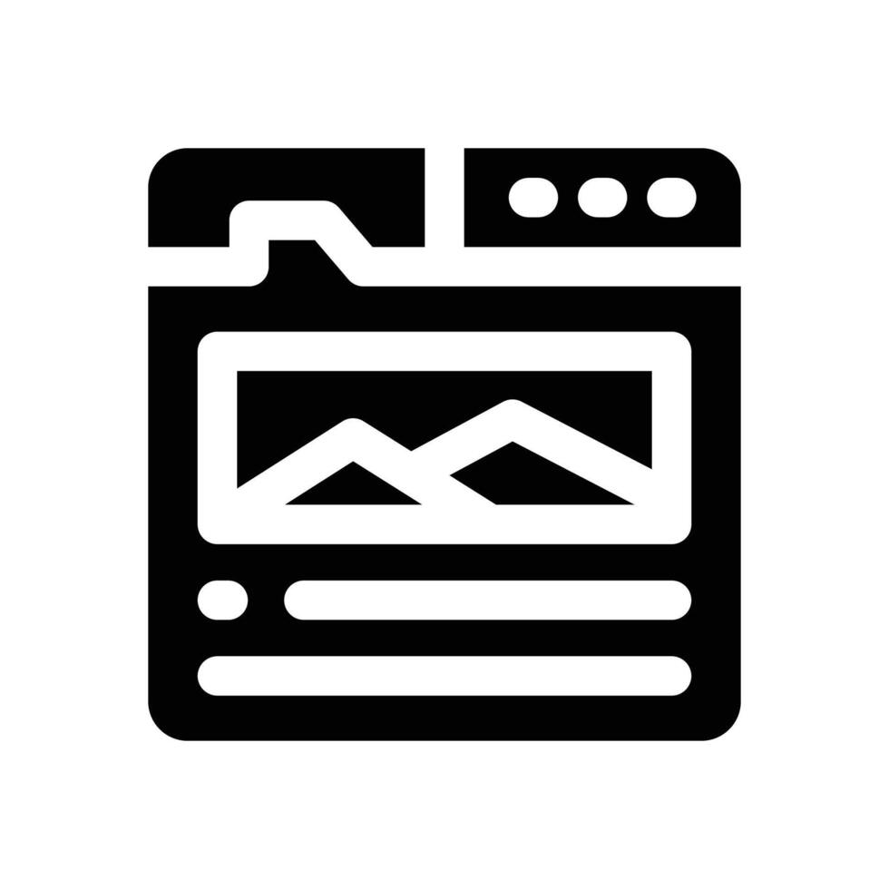 article glyph icon. Strong and solid icon for websites and mobile apps. vector