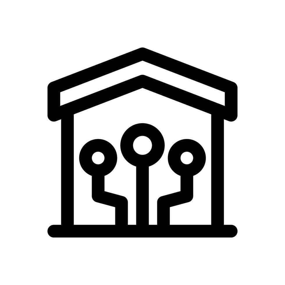 smart home line icon. Clean and minimalist icon for websites and mobile apps. vector