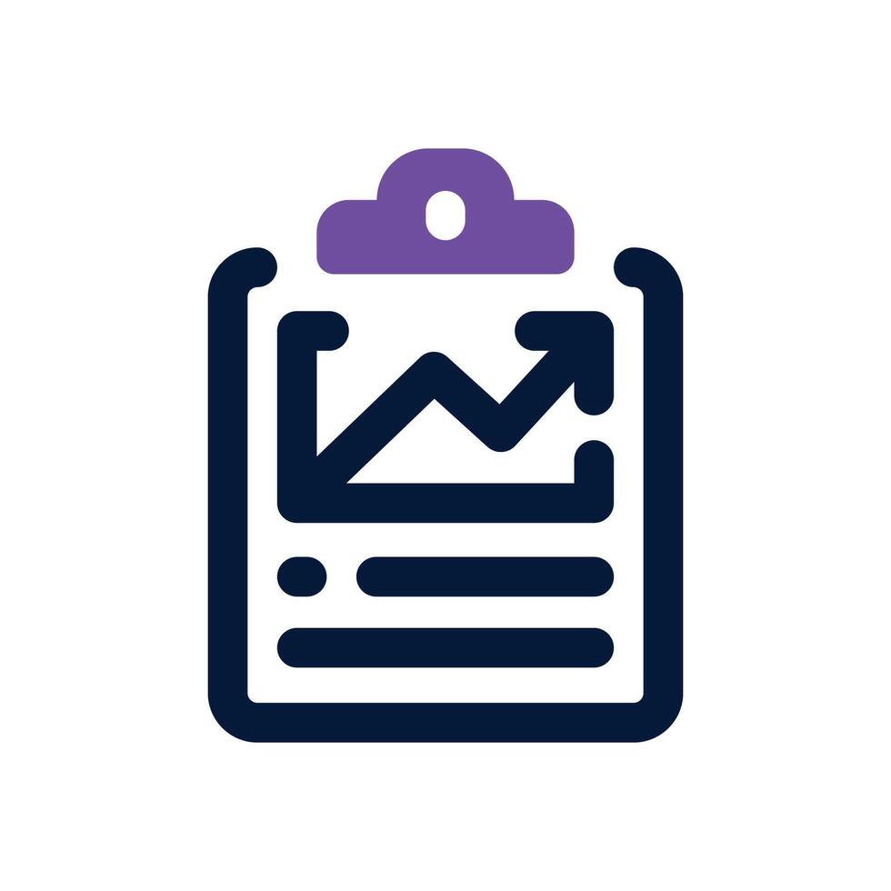 clipboard dual tone icon. Sleek and modern icon for websites and mobile apps. vector