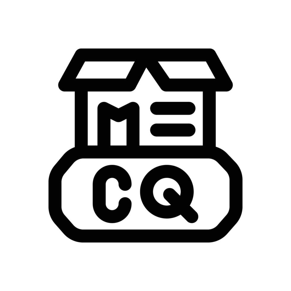 quality control line icon. Clean and minimalist icon for websites and mobile apps. vector