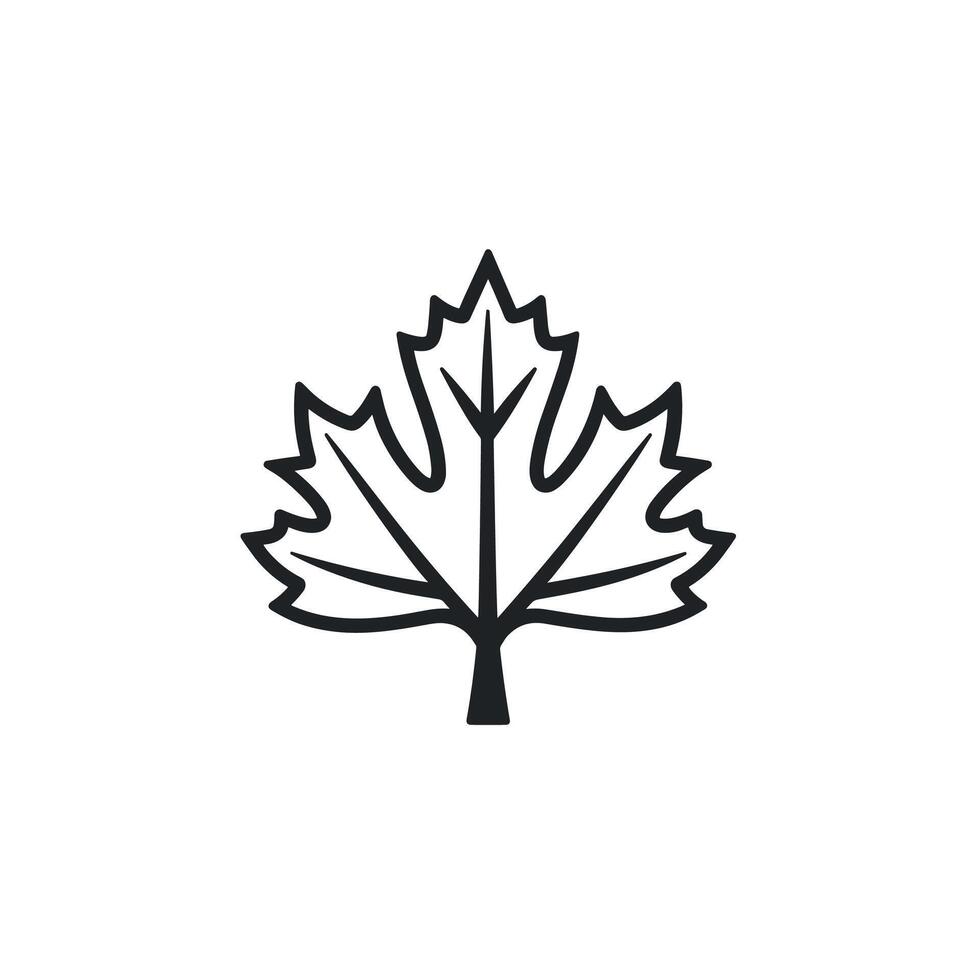 Modern Of Maple Illustration with Subtle Texture vector