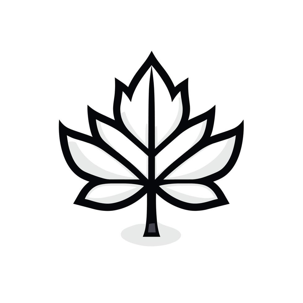 Creative Of Maple Design Element with Clean Style vector