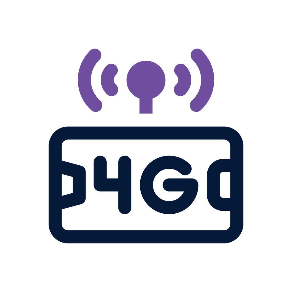 high connection dual tone icon. Sleek and modern icon for websites and mobile apps. vector