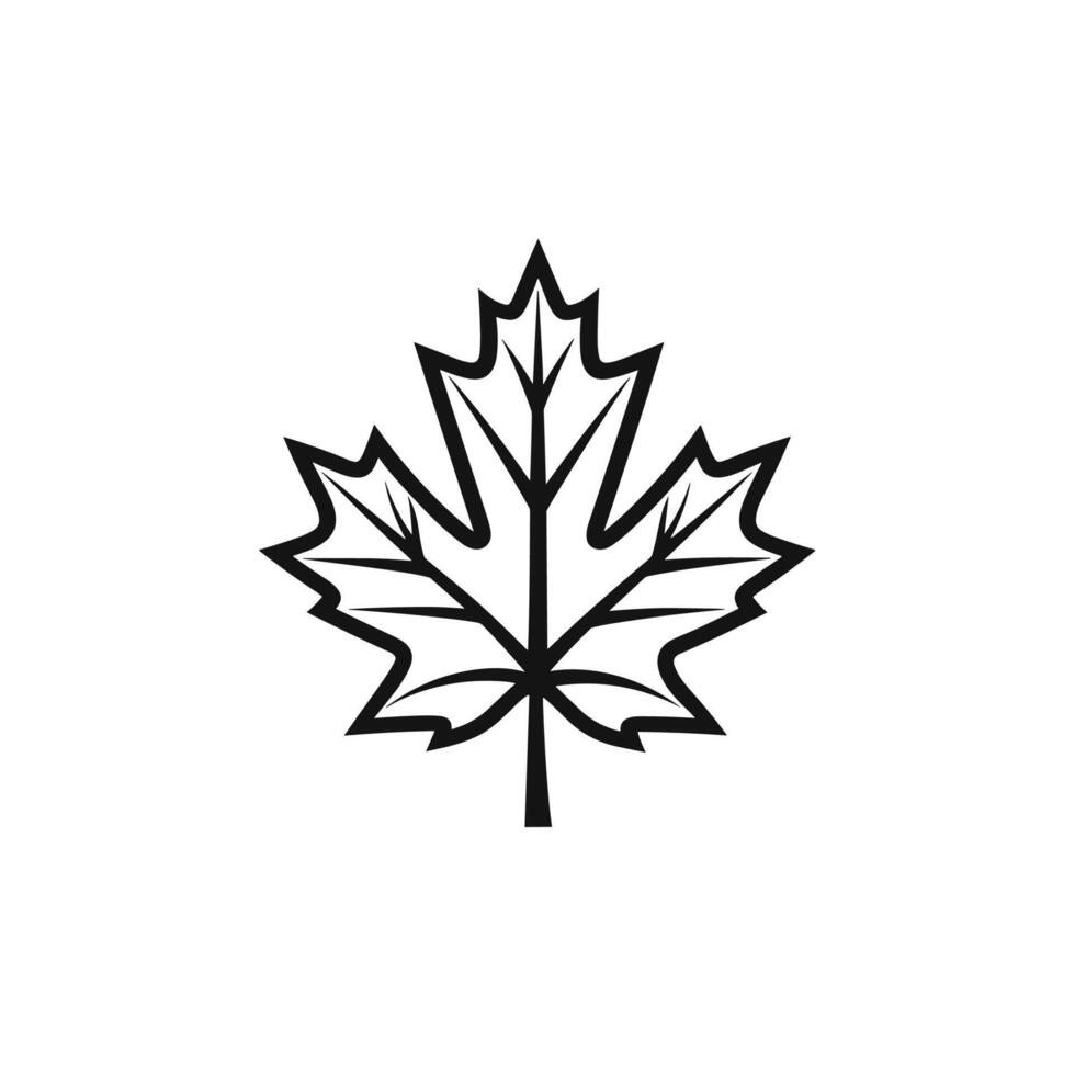 Elegant Of Maple Icon Set with Clean Style vector