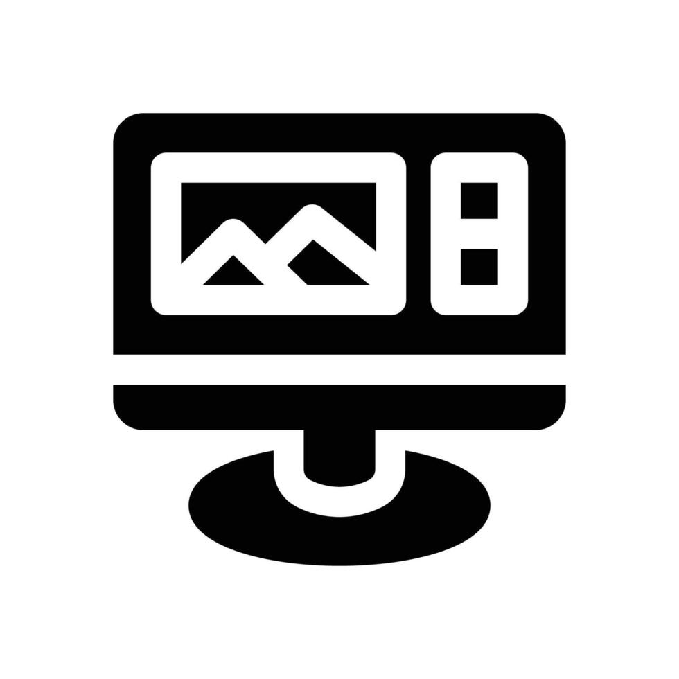 ui design glyph icon. Strong and solid icon for websites and mobile apps. vector