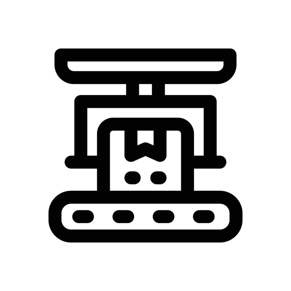 conveyor belt line icon. Clean and minimalist icon for websites and mobile apps. vector