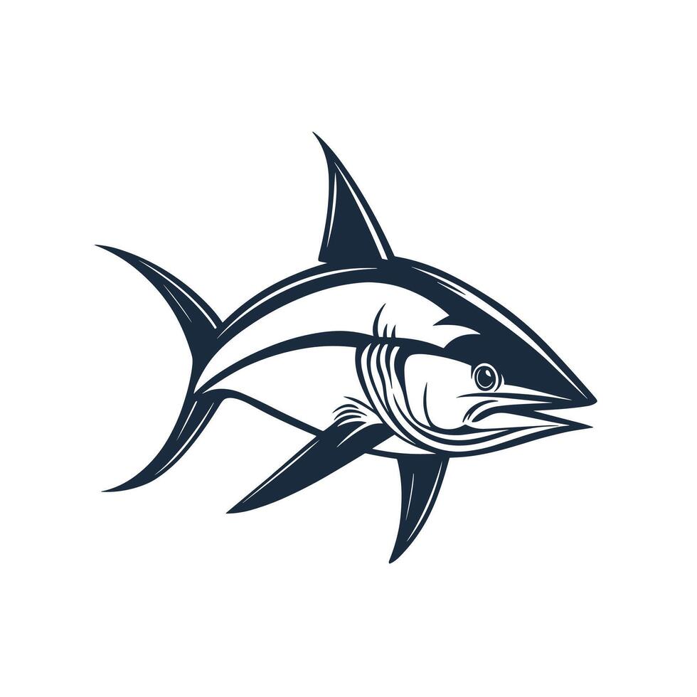 Hand-Drawn Of Marlin Illustration with Subtle Texture vector