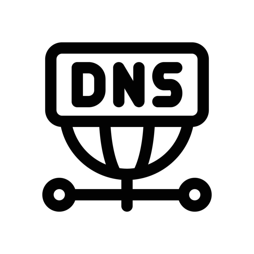 dns line icon. Clean and minimalist icon for websites and mobile apps. vector