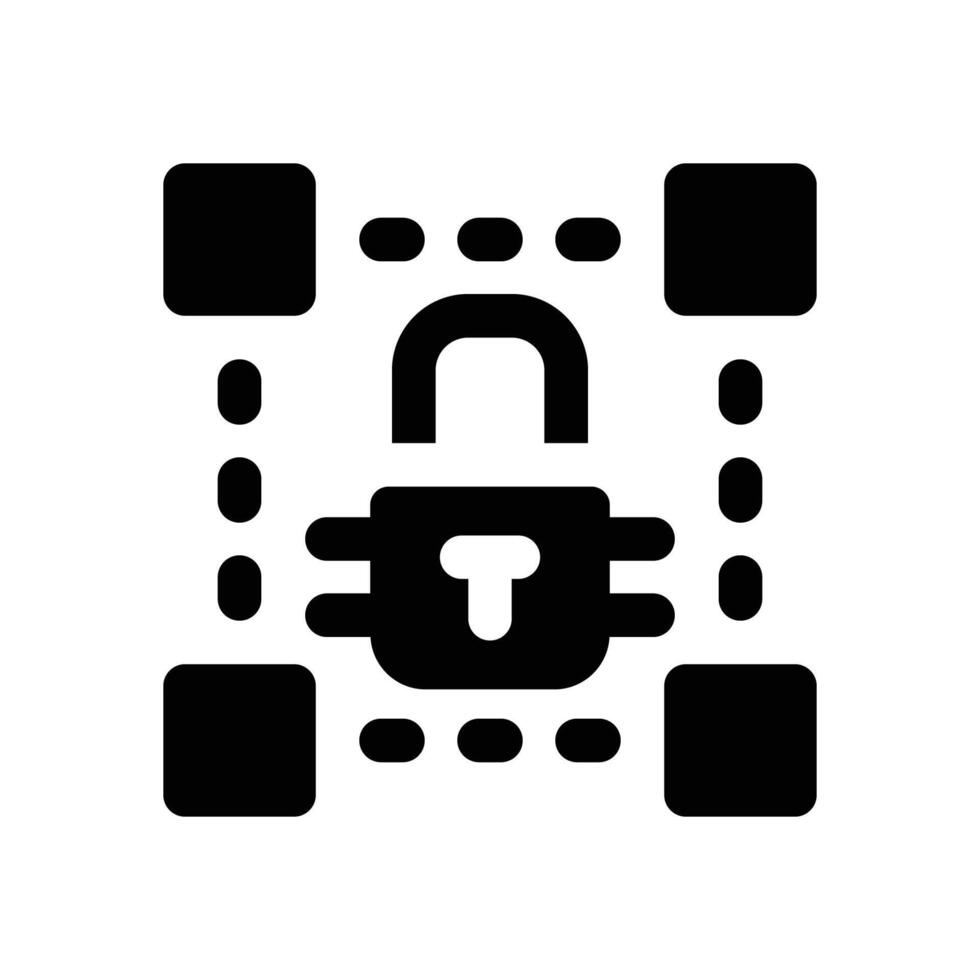 lock glyph icon. Strong and solid icon for websites, mobile interfaces, presentations, and visual branding. High quality and easy to edit. vector
