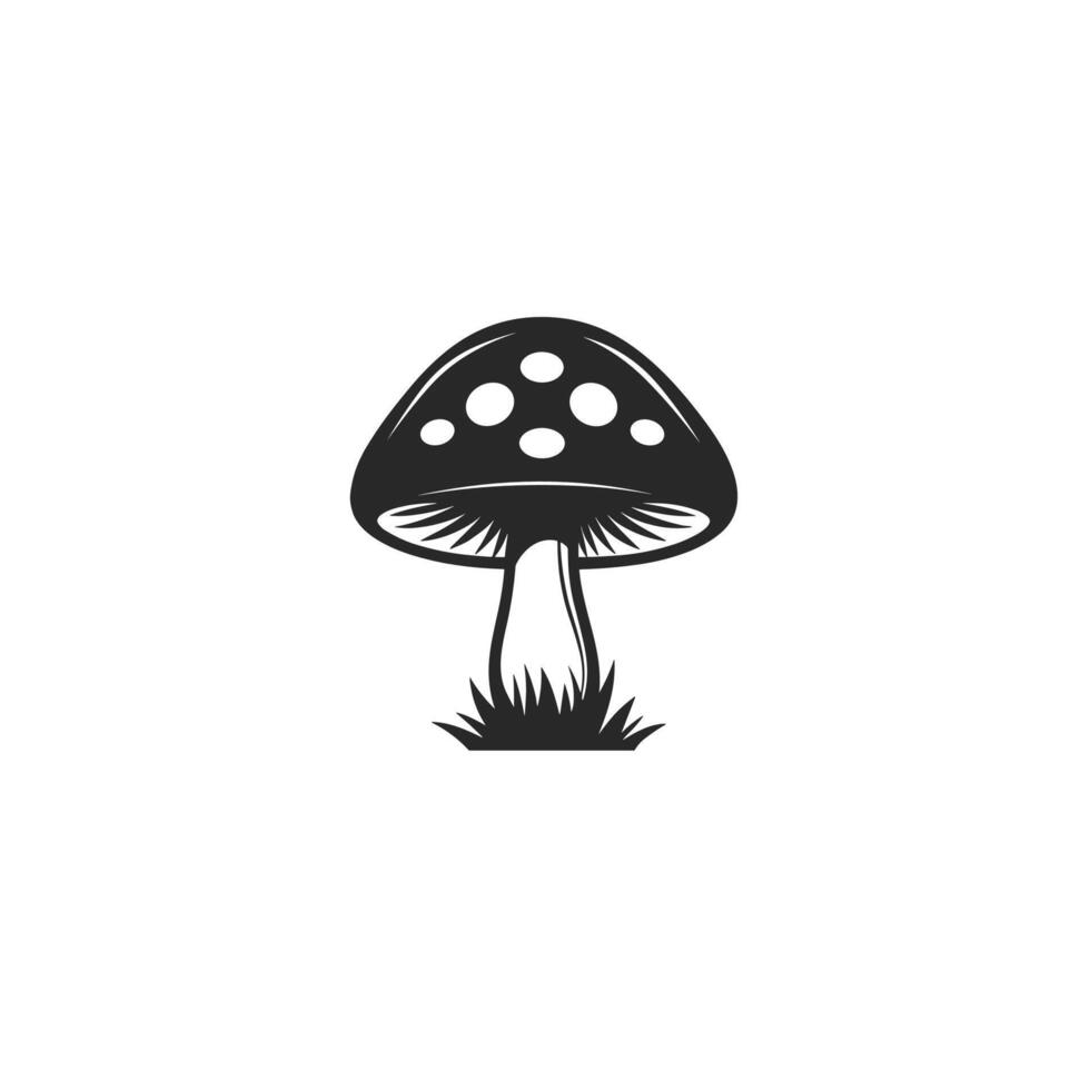 Creative Of Mushroom Isolated Clipart for Branding vector