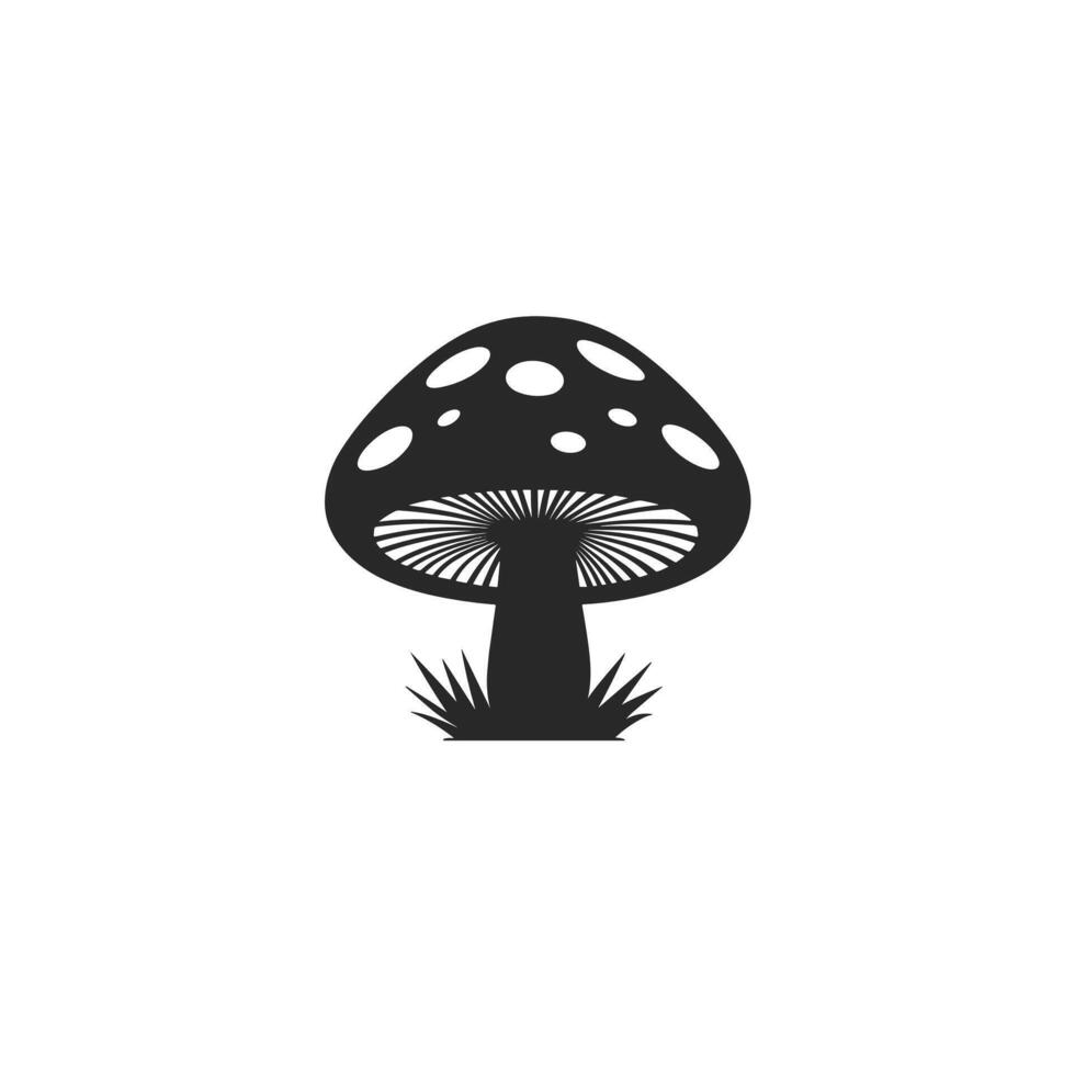 Flat Of Mushroom Isolated Clipart in HD Quality vector