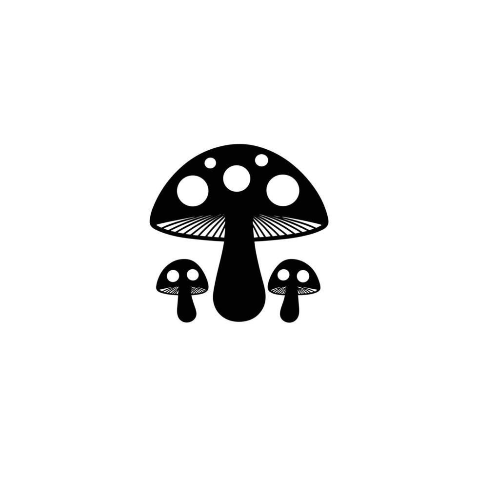Soft Of Mushroom Graphic Template for Branding vector
