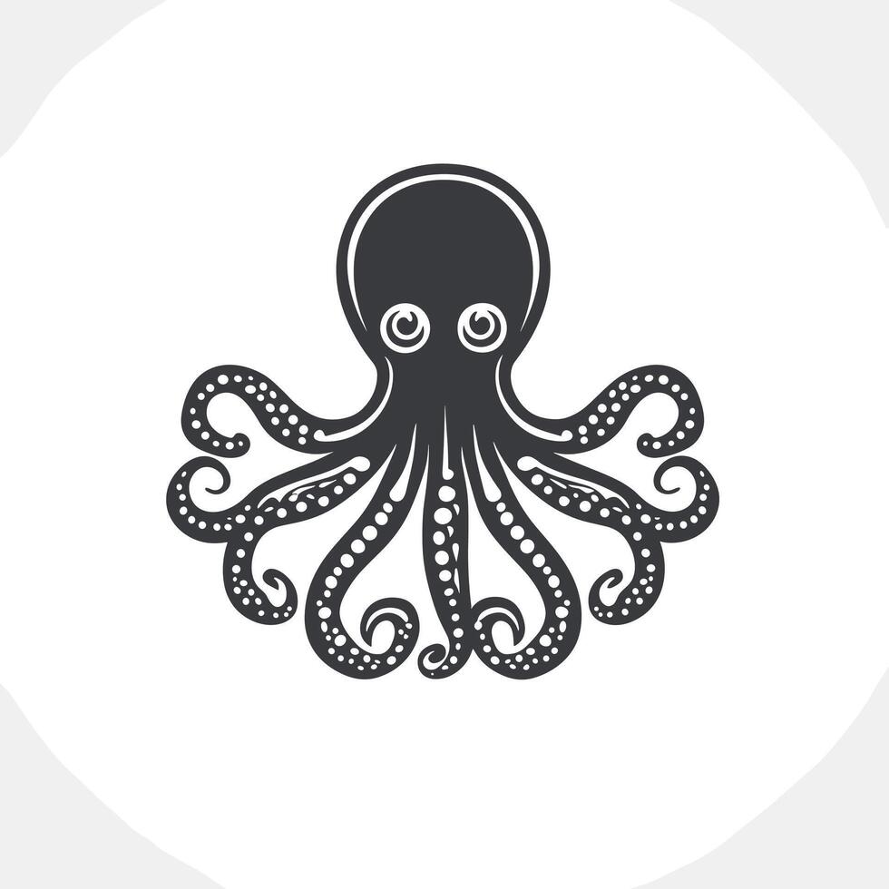 Soft Of Octopus Graphic Template on White Background vector