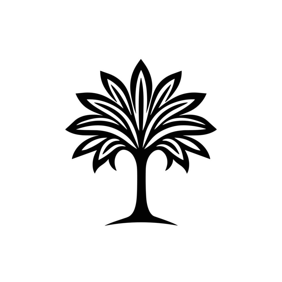 Elegant Of Palm Design Element with Subtle Texture vector