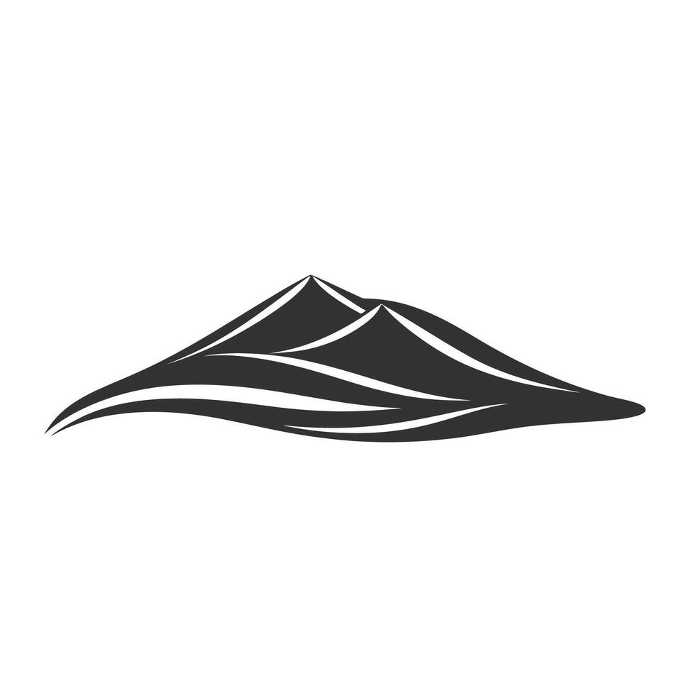 Abstract Of Sand Isolated Clipart with Clean Style Logo vector