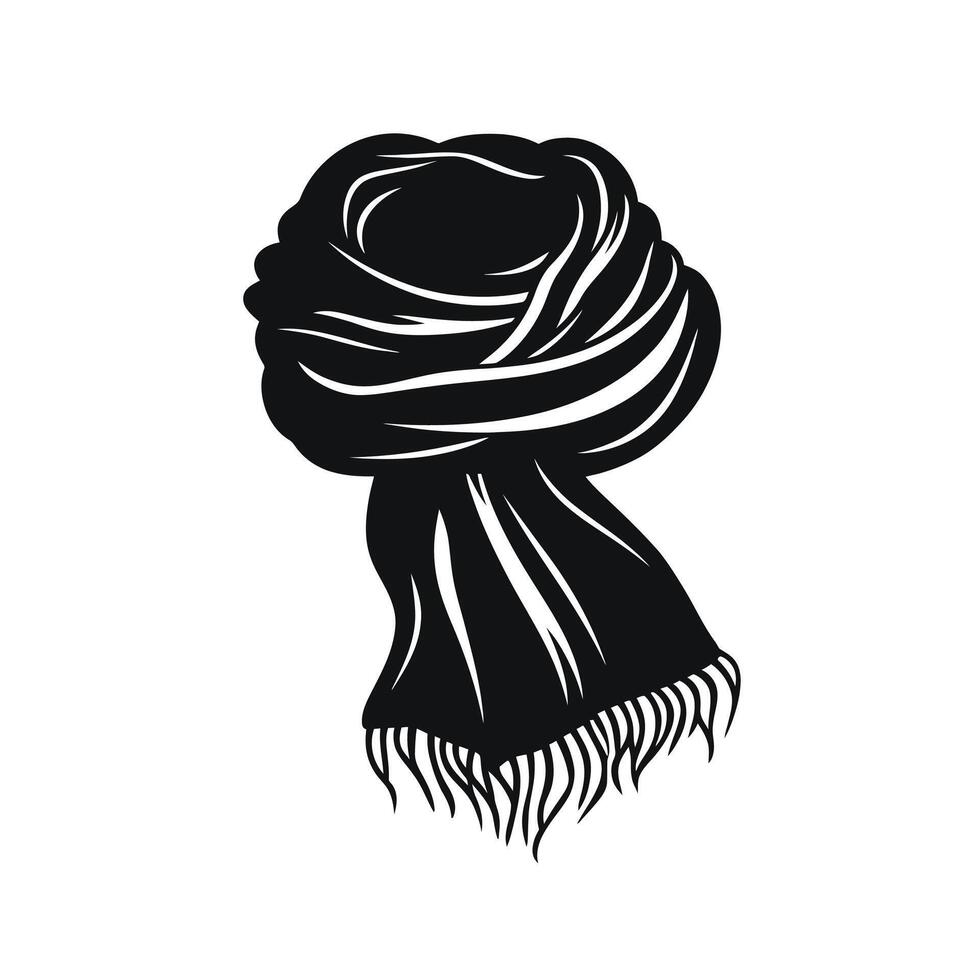 Hand-Drawn Of Scarves Graphic Template for Branding vector