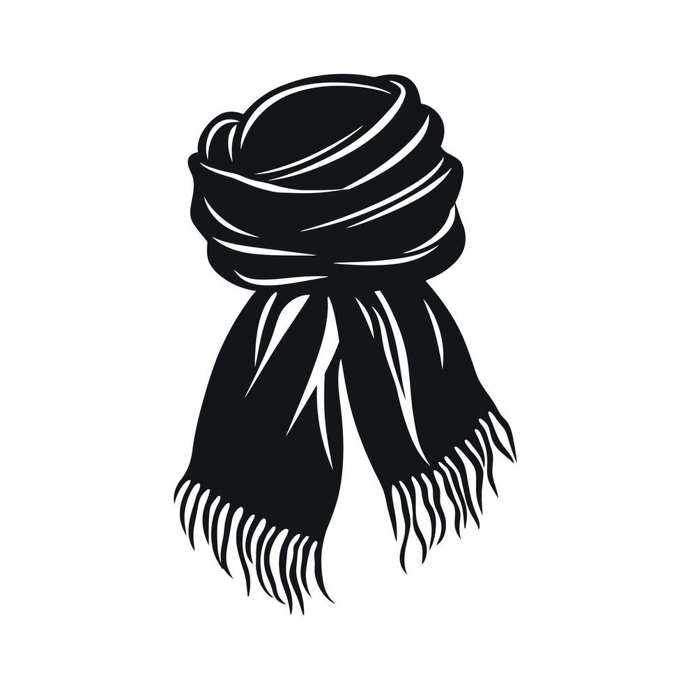 Creative Of Scarves Isolated Clipart with Subtle Texture vector