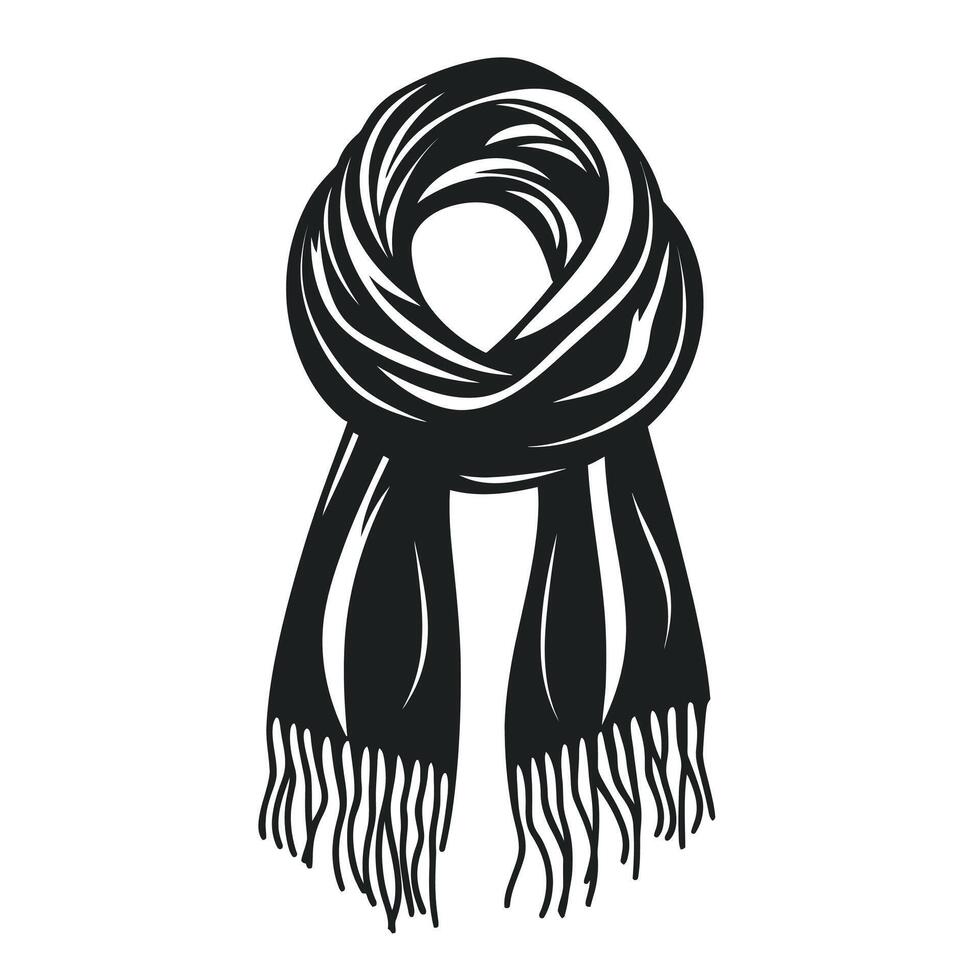 Soft Of Scarves Graphic Template for Branding vector