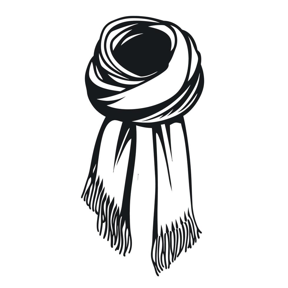 Minimalist Of Scarves Graphic Template in HD Quality vector