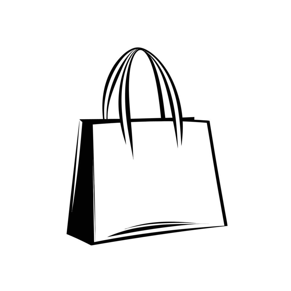 Minimalist Of Shoping Isolated Clipart in HD Quality vector
