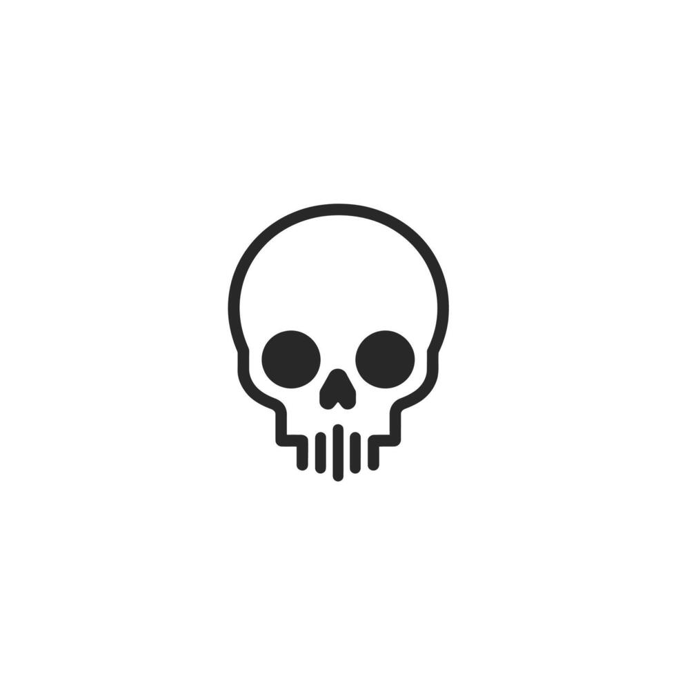 Modern Of Skull Illustration in HD Quality vector