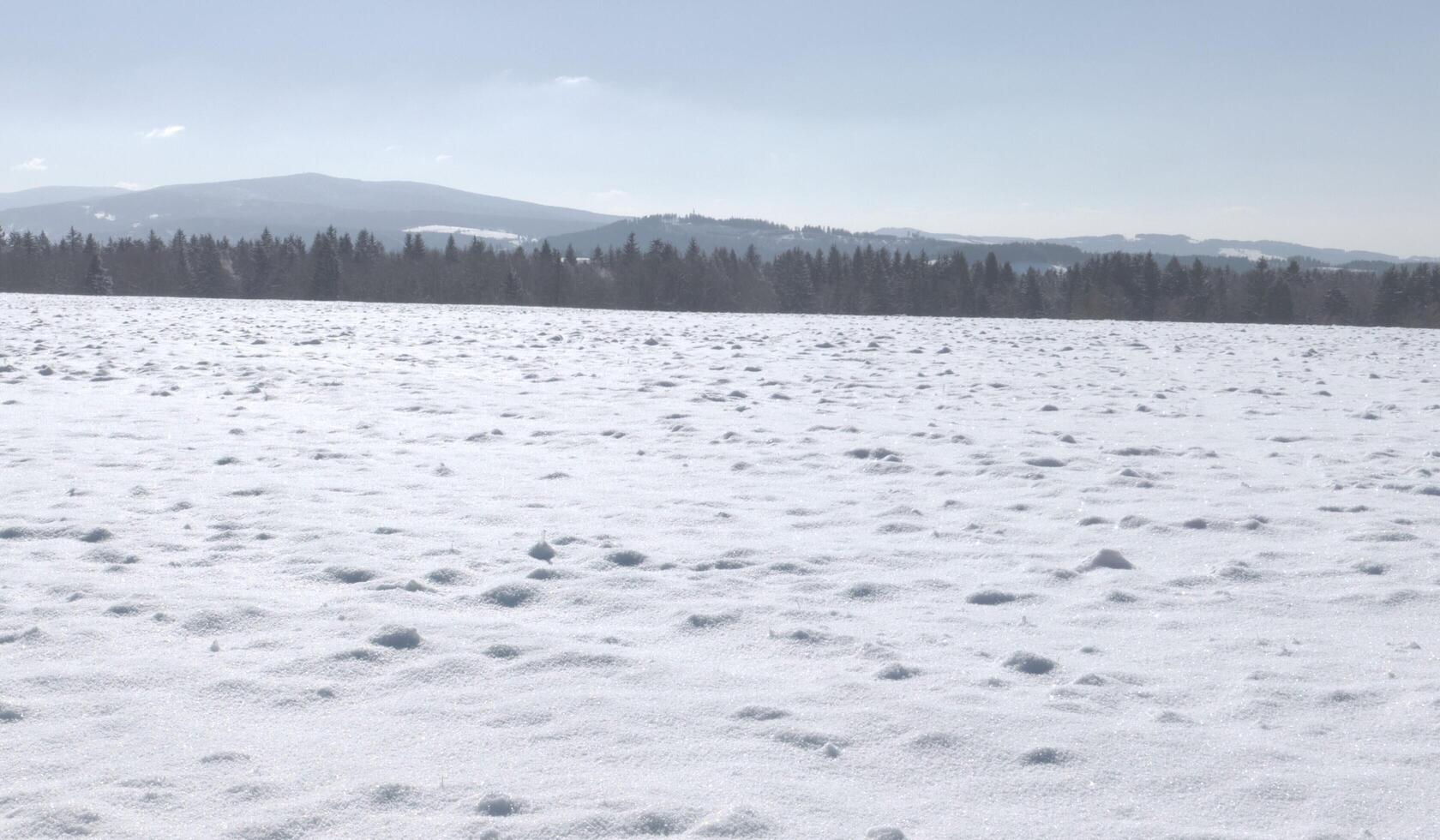 landscape, winter, vast area covered with snow, nature view, landscape, sky, mountain, 3D illustration photo