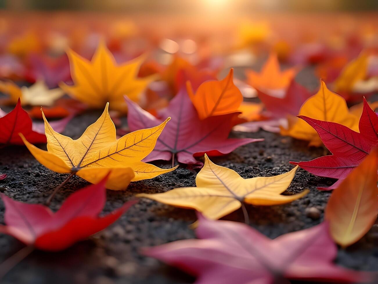 Autumn Leaves in Fall Colors photo