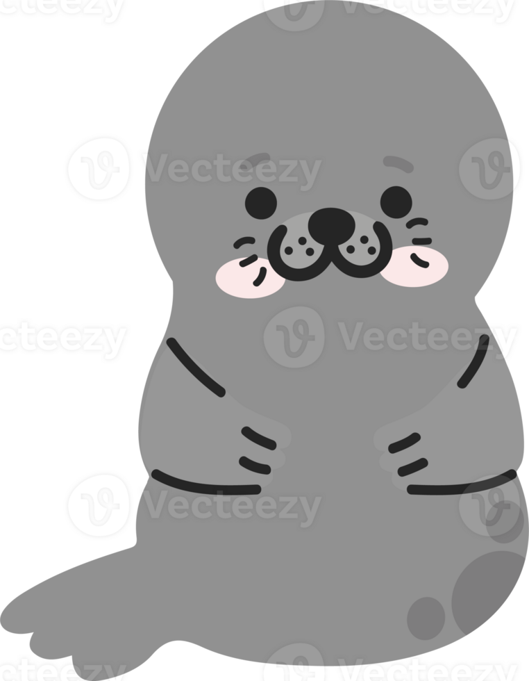 seal animal doodle png